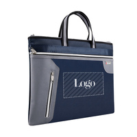 Sac de conférence pour hommes, sac à dossiers de grande capacité, sac de rangement pour papier A4, sac léger pour données, sac de travail personnalisé pour conférence