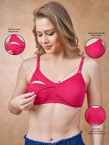 Sujetador de maternidad sin costuras, sujetador de poliéster y algodón para madres, sujetador de lactancia sin costuras, sujetador cómodo para mujer, uso diario suave - Product Image 4