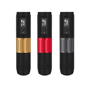 Kit de maquillaje permanente inalámbrico Tuffking, máquina de tatuaje rotativa con pantalla para práctica de cejas y labios, suministros. - Product Image 5