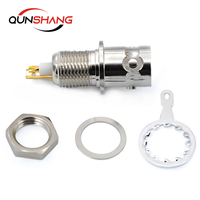 Conector RF Triaxial Hembra TRB de Hilo Extendido QUNSHANG TRB-KY, Conexión BNC, Tres Conexiones Coaxiales, Bus 1553B, Niquelado/Dorado 50