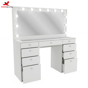 Professional Modern Makeup <b>Vanity</b> <b>Table</b> with Led Light for Dressing Rooms & Beauty Salons Makeup Mirror GZ RTS Bulk Mixed Order - Product Image 1