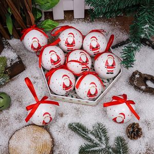 Fournitures de boules décoratives de Noël transfrontalières, ensemble de pendentifs Père Noël peints en mousse autocollante de 75 mm, modèle 75 281L, cadeau personnel - Product Image 2