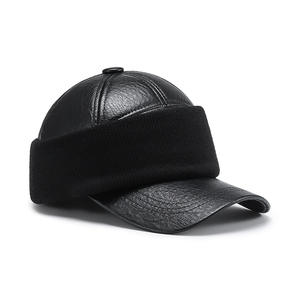 Gorros de Invierno para Hombres Mayores y Adultos de Mediana Edad, Gorros Cálidos de PVC con Protección para las Orejas, Gorros de Pico de Pato para Abuelos - Product Image 5