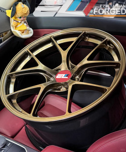 Ruedas EZW 15-26 Cóncavas Profundas de Una Pieza, Forjadas RID, 5x114.3/120, Acabado Bronce Pulido Personalizado, para Modificación/Actualización - Product Image 1