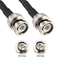 Câble coaxial d'extension d'antenne RG58 50 Ohm avec connecteurs BNC mâle vers BNC mâle pour antennes récepteurs BNC