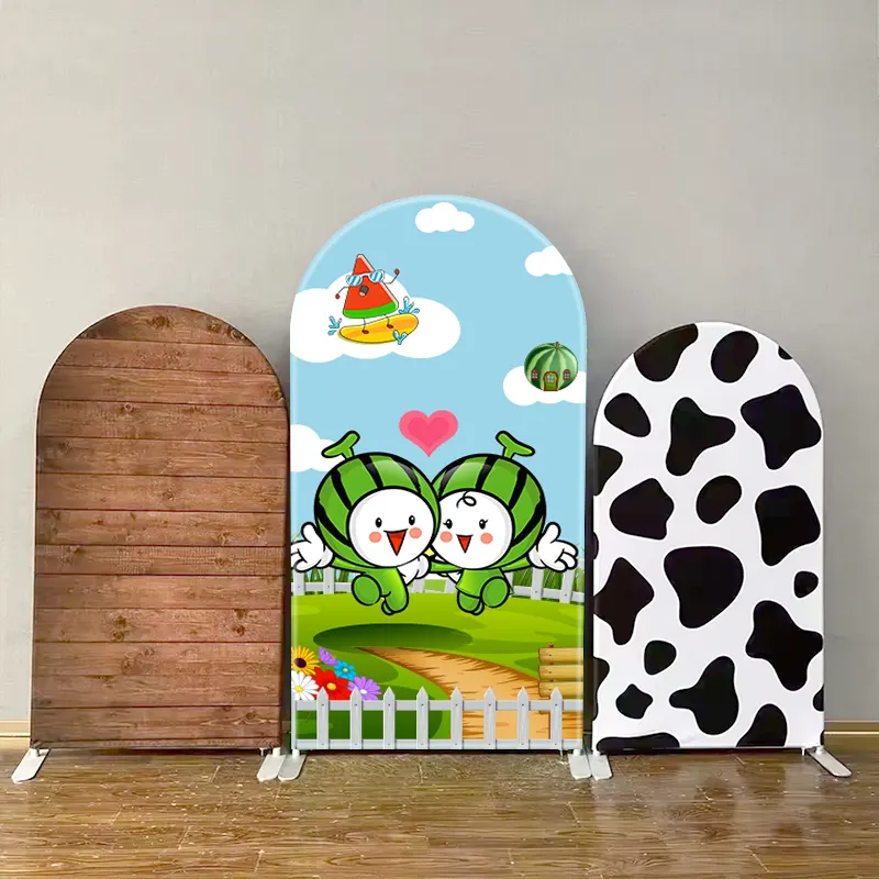 arch cover with stripes