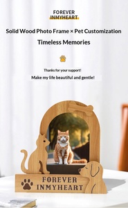 Marcos de Fotos Decorativos de Madera con Diseño de Gatos, Figuras de Mascotas, Gatitos, <span class=keywords><strong>Cachorros</strong></span>, Bebés, para Cuartos de Estudio, Entradas, Álbumes de Fotos, Recuerdos - Product Image 6