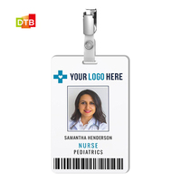 DTB RFID/NFC classique 1K plastique intelligent employé entreprise ID suspendu Badge carte/étiquette conférence événement Pvc membre d'usine personnalisé