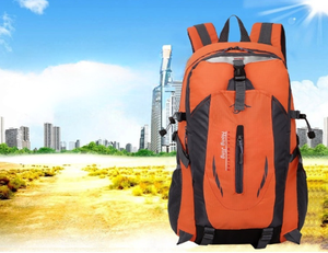 Sac à dos unisexe pour ordinateur portable Oxford - Conception imperméable et respirante, grande capacité 36-57L, sangle à coussin d'air pour l'école et les voyages - Product Image 1
