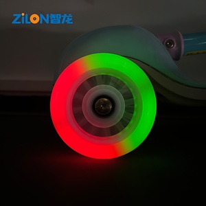 Roulettes personnalisables lumineuses colorées transparentes en PU polyuréthane professionnelles à rebond super élevé, LED silencieuses, légères et étanches - Product Image 2