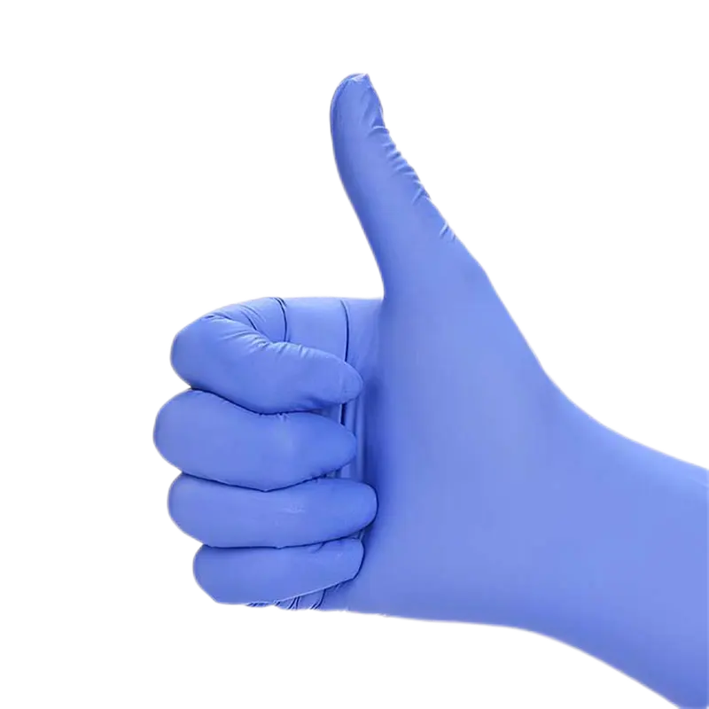 Abd'de GMC stok fabrika fiyat 3.5g mavi lateks içermeyen tozsuz tek kullanımlık muayene sınavı nitril eldiven