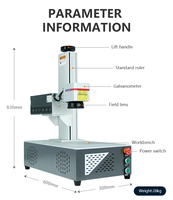 Machine de marquage laser UV portable de bureau 5W avec prise en charge DXF/AI