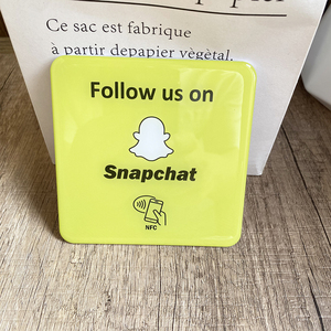 13,56 MHz NFC Tap Card Google Trustpilot Tripadvisor Review Plate Sticker Instagram <span class=keywords><strong>Facebook</strong></span> TK Snapchat NFC Social Media Sticky - Product Image 5