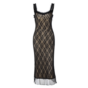 TKS 2026 Nuovo Vestito Sexy con Dettagli in Pizzo <span class=keywords><strong>e</strong></span> Fiocco sul Petto, Stile Elegante Europeo <span class=keywords><strong>e</strong></span> Americano per <span class=keywords><strong>Donne</strong></span> - Product Image 1