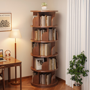 Étagère de rangement multifonctionnelle en bois massif moderne, rotative à 360 degrés, à 8 niveaux, pour livres et photos, idéale pour la maison, le bureau et la <span class=keywords><strong>chambre</strong></span> à coucher (vente en gros) - Product Image 5