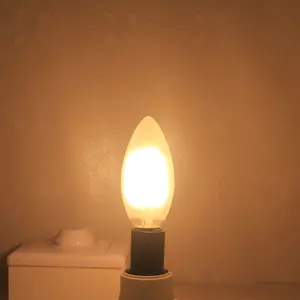 Светодиодная лампа накаливания C35 C35L E10 E11 E12 E14 E17 B15 с регулируемой яркостью, 2 Вт, 4 Вт, 6 Вт, 360 градусов