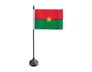 Poliester Kustom Semua Negara Bendera Meja Kantor Burkina Faso Nasional Bendera Meja Atas untuk Dekorasi Meja