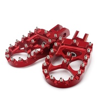 Plaques de pieds en aluminium rouge CNC, pour harley, 100 pièces