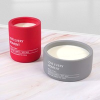 Tasse en céramique colorée à 2 mèches, marque privée, fabrication sur mesure, ensemble de bougies parfumées de luxe uniques, décoration intérieure avec boîte cadeau