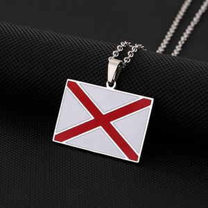 Europeo Americano Tk Venta caliente Goteo de aceite <span class=keywords><strong>Alabama</strong></span> Chapado en oro Acero inoxidable Collar con colgante de moda Budismo Figaro para niños - Product Image 3