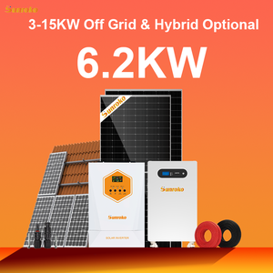 Sunroko Photovoltaic Energy Storage <b>Solar</b> System 3000W 5Kw 6Kw 10Kw 12KW Off Grid Hybrid <b>Solar</b> <b>Power</b> System Complete <b>Kit</b> - Product Image 1