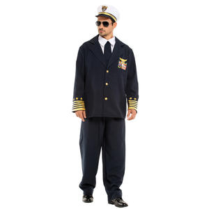 Garçons Halloween avion capitaine uniforme Costumes enfants adulte aviateur pilote Cosplay carnaval mascarade jeu de rôle uniforme de fête - Product Image 5