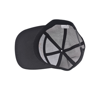 Gorro de camionero Snapback de algodón clásico de 7 paneles con parche de cuero personalizado Fish <span class=keywords><strong>Path</strong></span> Gorras de béisbol de malla ajustable para hombre - Product Image 4