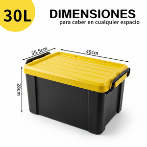 ELE-GATE 30L Reinforced Airtight <b>Container</b> BPA-Free Plastic <b>Food</b> <b>Storage</b> Box - Product Image 4