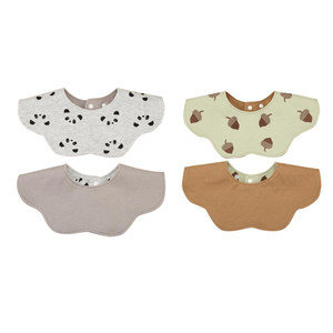 Bavoir bébé en coton doux double face transfrontalier avec serviette anti-salive 28x32cm, du nouveau-né aux 3 ans - Product Image 4