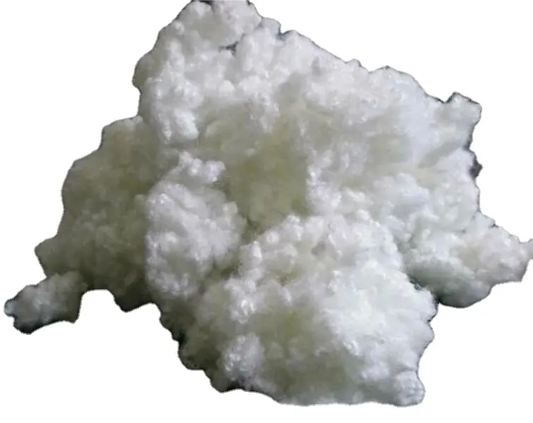 Recycled Polyester Staple Fiber PSF in White Color
