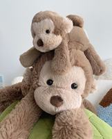 Jelly Catt Mignon Smudge Singe Éléphant Lapin Panda Enfants Oreiller En Peluche Jouet Literie Super Doux En Peluche Matériel Cadeau De Vacances