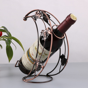 Porte-vin créatif demi-lune de style européen plaqué fer ange thème petite lune <span class=keywords><strong>bateau</strong></span> ornements pour la vente en gros - Product Image 4