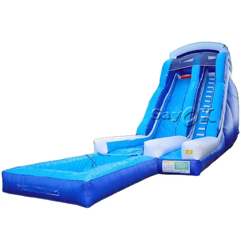 กลางแจ้งสไลด์สำหรับเด็กปาล์มพองน้ำสไลด์สูงInflatable Water Slides Inflatablesสไลด์เมือง