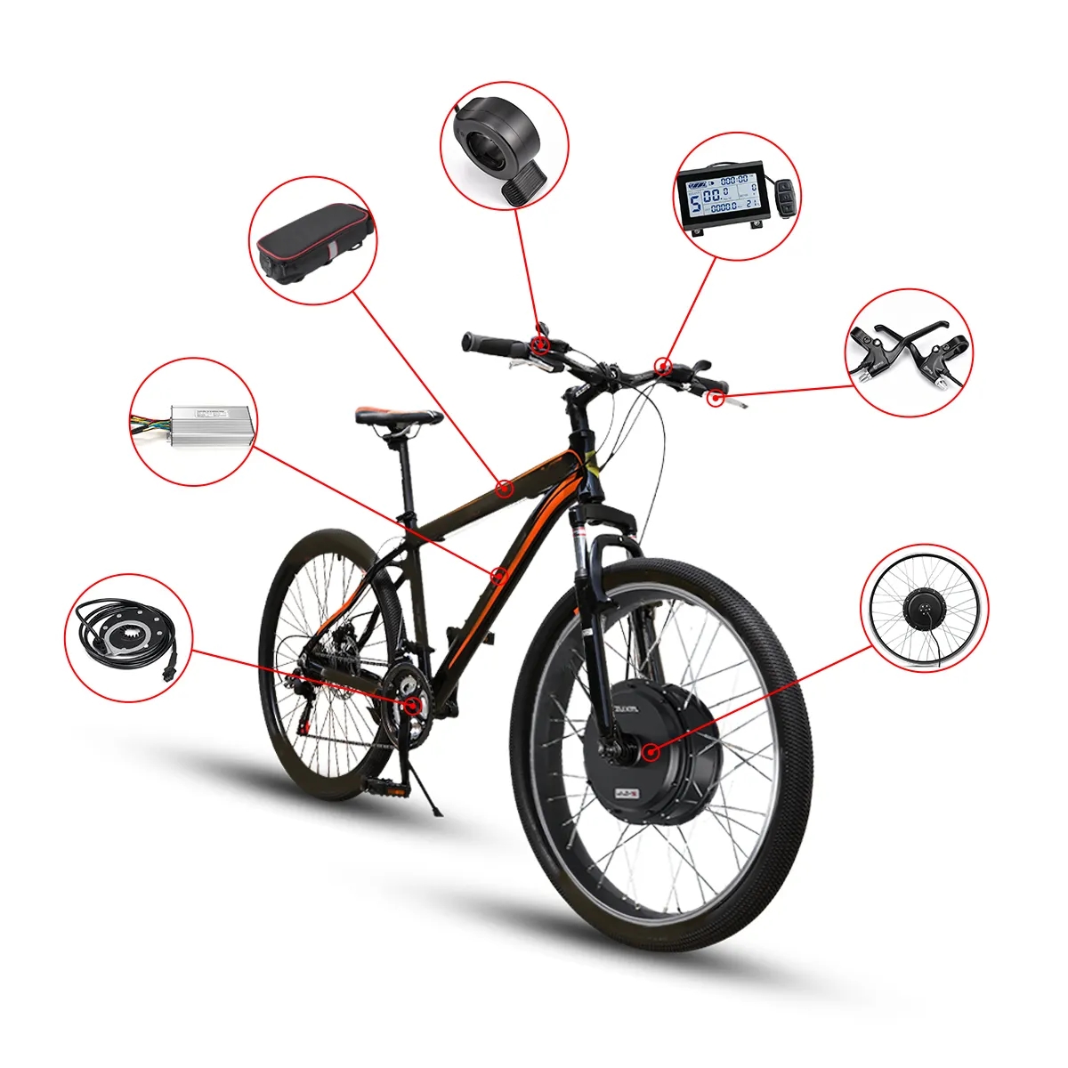 電動自転車キット EBIKE KIT 24V 250W ImpulseGo 24v 250w pmdc e cycle Coversion motor kit for