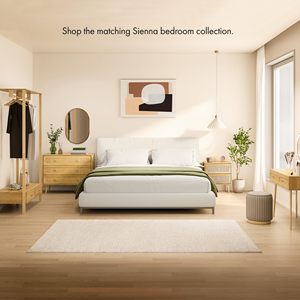 Combohome <strong>Chest</strong> <strong>of</strong> <strong>Drawers</strong> for Bedroom Scandi Style 3 <strong>Drawer</strong> Natural Rattan <strong>Drawer</strong> Organiser with Metal <strong>Handle</strong> &amp; Tapered Legs - Product Image 6