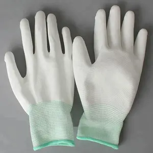 Hoge Kwaliteit Goedkope Hand Veiligheid Pu Gecoat Gebreide Katoenen Handschoenen Voor Werken