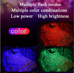 ไฟเส้น LED RGB ตกแต่งภายในรถยนต์4ชิ้น,โคมไฟสร้างบรรยากาศในการตกแต่งโคมไฟสร้างบรรยากาศ USB ควบคุมไร้สายด้วยรีโมตดนตรีโคมไฟเท้าสร้างบรรยากาศ - Product Image 5