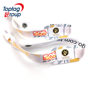 Pulsera tejida personalizada RFID, pulsera de marca para festivales con interfaz de comunicación NFC, frecuencia de 13,56 MHz - Product Image 2