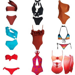 JSN148D 2023 nuevo diseño <span class=keywords><strong>de</strong></span> moda marca <span class=keywords><strong>de</strong></span> lujo Bikini flor traje <span class=keywords><strong>de</strong></span> <span class=keywords><strong>baño</strong></span> ECO tela mujeres traje <span class=keywords><strong>de</strong></span> <span class=keywords><strong>baño</strong></span> personalizado - Product Image 1
