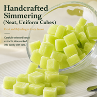 Cubes de thé gourmet pour accompagnement |   Pâte de poire au sel de mer, citron et menthe, édulcorant |   Rehausseur de saveur instantané pour les thés aux herbes et verts 350g