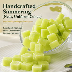 Cubes de thé gourmet pour accompagnement |   Pâte de poire au sel de mer, citron et menthe, édulcorant |   Rehausseur de saveur instantané pour les thés aux herbes et verts 350g - Product Image 3