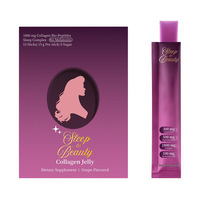 Gelée de collagène OEM Bestseller Sommeil & Beauté avec mélange herbal nocturne Leefar pour adultes : pour un sommeil réparateur et une peau éclatante