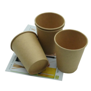 Gobelets en papier jetables personnalisés de 8 oz, recyclables, certifiés EPC, <span class=keywords><strong>Ecolife</strong></span>, couleur naturelle, pour fêtes, café, restaurant, extérieur, détente - Product Image 6