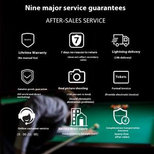 มืออาชีพทำด้วยมือหัวเล็กสีดำ8แปดใบสนุ๊กเกอร์จีนเก้าลูกบิลเลียดคิวสำหรับเล่นกีฬาสระน้ำ - Product Image 5