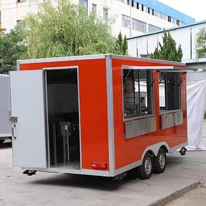 Remorque alimentaire mobile Dream Fly Qb-ft550 en fibre de verre et aluminium, chariot à glace extérieur, camion de boulangerie composite - Product Image 2