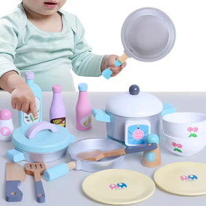 Set <span class=keywords><strong>Giocattolo</strong></span> in Legno per Cucina, Grande e Divertente, con <span class=keywords><strong>Pentole</strong></span> e Accessori per Giochi di Ruolo - Product Image 5