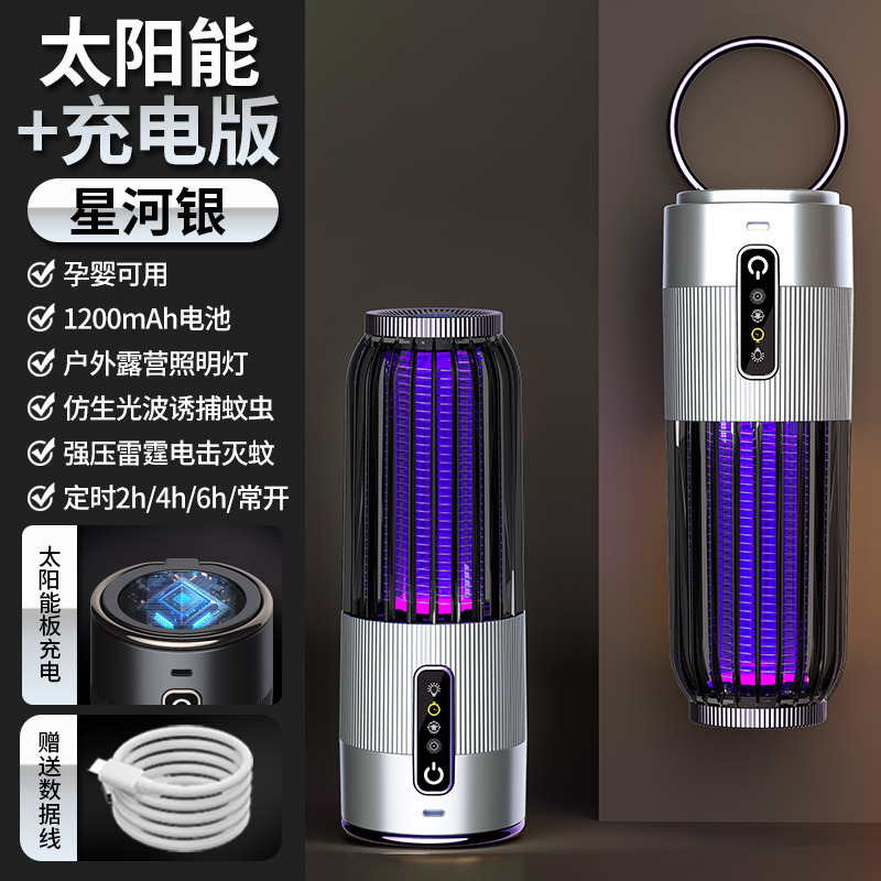 Galaxy Silver [Modèle rechargeable solaire]
