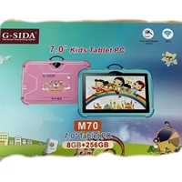 Venta caliente 7 pulgadas Android 12 Tablet PC para niños Dual Core Nueva condición Software educativo Netflix IWawa Niños Juguetes ROHS