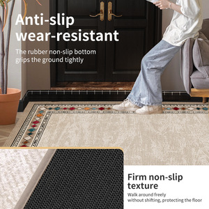 Tapis de porte à motif géométrique, rectangulaire, en fibre de polyester, antidérapant, pour l'entrée de la maison - Product Image 4