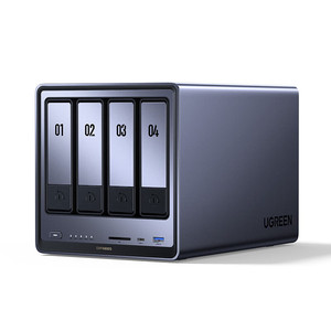 Máy chủ NAS Intel N150 Quad Core 4 Bay dành cho văn phòng tại nhà, lưu trữ đám mây riêng tư với tính năng đồng bộ ảnh AI, RAM tối đa 8GB - Product Image 2